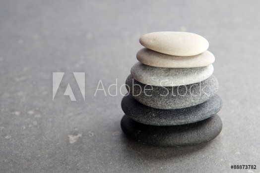 Bild på Stones on black background
